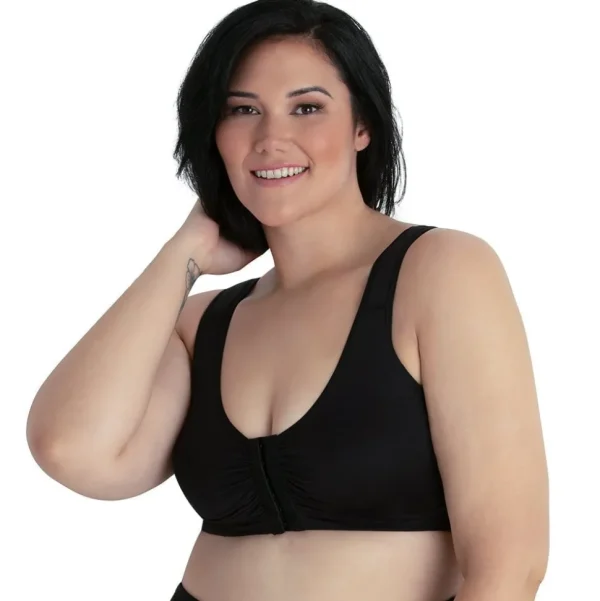 Buy Laurel Wirefree Front Close Comfort Bra-Black