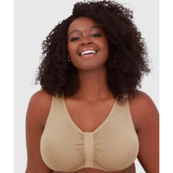Buy Laurel Wirefree Front Close Comfort Bra-Salt Beige