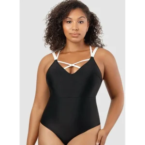 Buy Lauren Wirefree Low Back One Piece Swimsuit