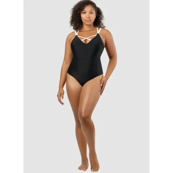 Buy Lauren Wirefree Low Back One Piece Swimsuit