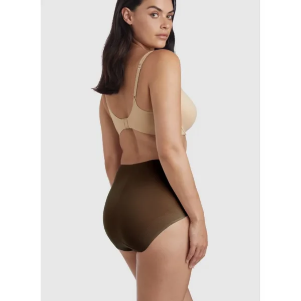 Buy Light Shaping High Waist Everyday Shapewear Brief-Black/Warm Beige (Pack of 2)