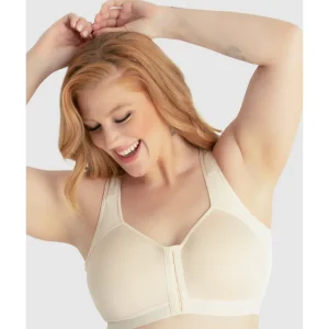 Buy Lillian Wirefree Back Smoothing Front Close Bra-Whisper Nude