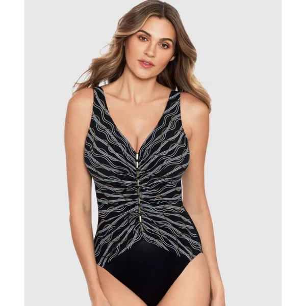 Buy Linked In Charmer V Neck Tummy Control Swimsuit