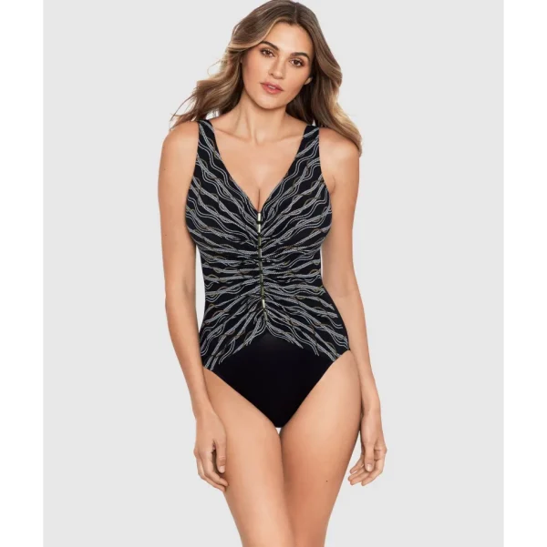 Buy Linked In Charmer V Neck Tummy Control Swimsuit