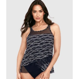 Buy Linked In Mirage Loose Fit Underwired Tankini Top