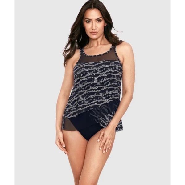 Buy Linked In Mirage Loose Fit Underwired Tankini Top