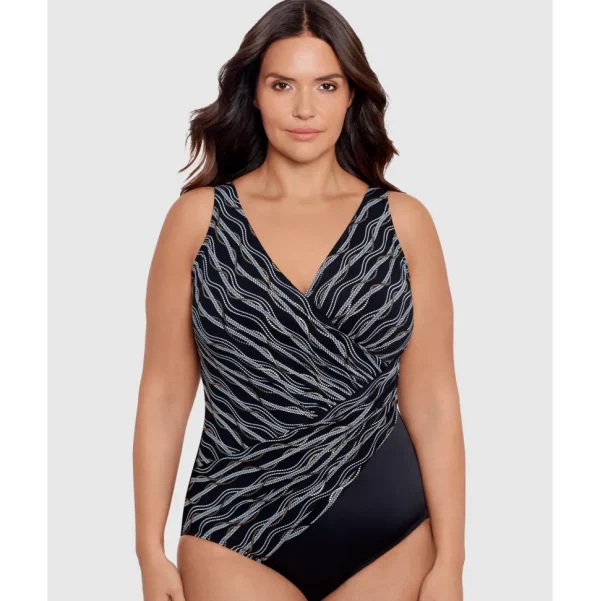 Buy Linked In Oceanus Plus Sized Shaping Swimsuit