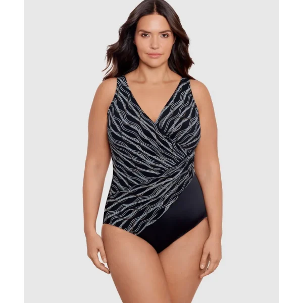 Buy Linked In Oceanus Plus Sized Shaping Swimsuit