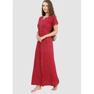 Buy Long Button Up Neckline Pure Cotton Nighty