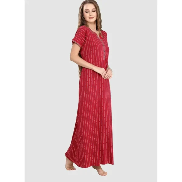 Buy Long Button Up Neckline Pure Cotton Nighty