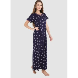 Buy Long Heart Print Pure Cotton Nighty