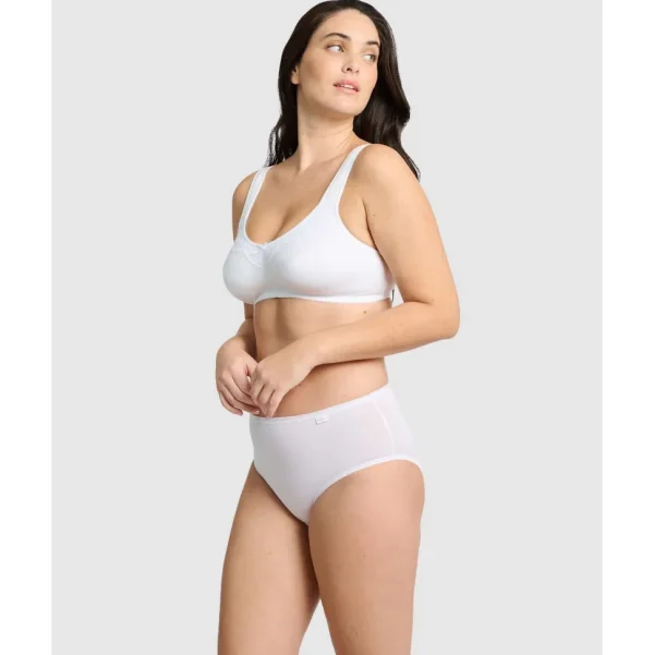 Buy Lucie Organic Cotton Wide Strap Wirefree Bra