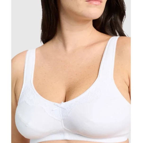 Buy Lucie Organic Cotton Wide Strap Wirefree Bra