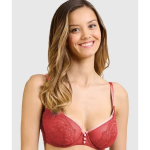 Buy Lyse Wired Half Cup Bra with Lace