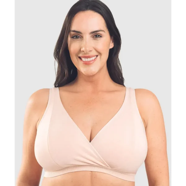 Buy Mia Crossover Organic Cotton Lounge & Sleep Bra