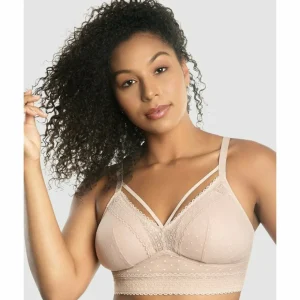 Buy Mia Dot Longline Padded Lace Bralette