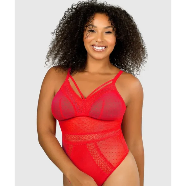 Buy Mia Dot Wireless Thong Bodysuit