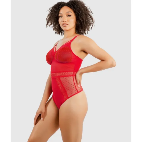 Buy Mia Dot Wireless Thong Bodysuit