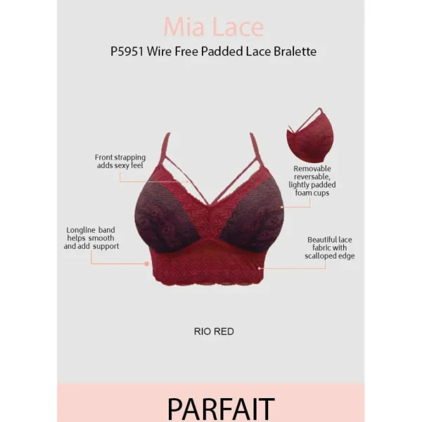 Buy Mia Wireless Longline Lace Bralette