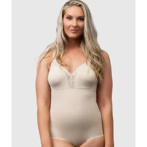 Buy Minimiser Cup Shaping Bodysuit With Lace-Light Beige