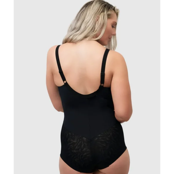 Buy Minimiser Cup Shaping Bodysuit With Lace-Black