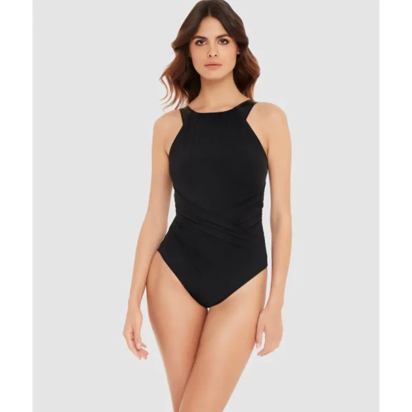 Buy Moto Chic Daryl High Neck Tummy Control Swimsuit