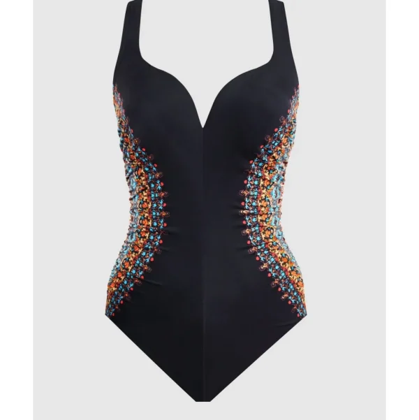 Buy Nefertiti Temptress Plunge Neck Shaping Swimsuit