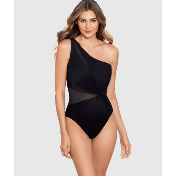 Buy Network Minx Underwired One Shoulder Shaping Swimsuit