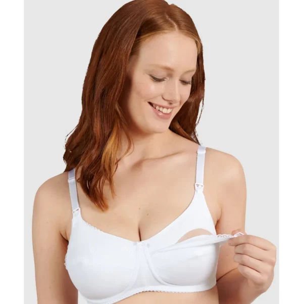 Buy New Caresse Soft Microfibre Wireless Nursing Bra-White