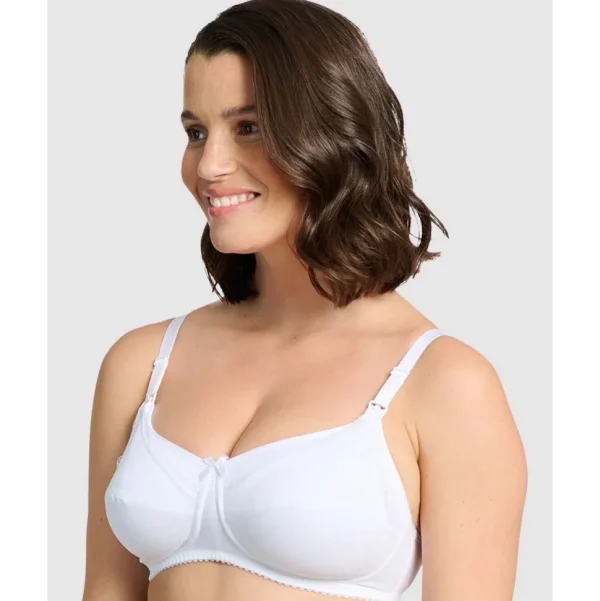 Buy New Caresse Soft Microfibre Wireless Nursing Bra-White