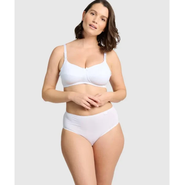 Buy New Caresse Soft Microfibre Wireless Nursing Bra-White