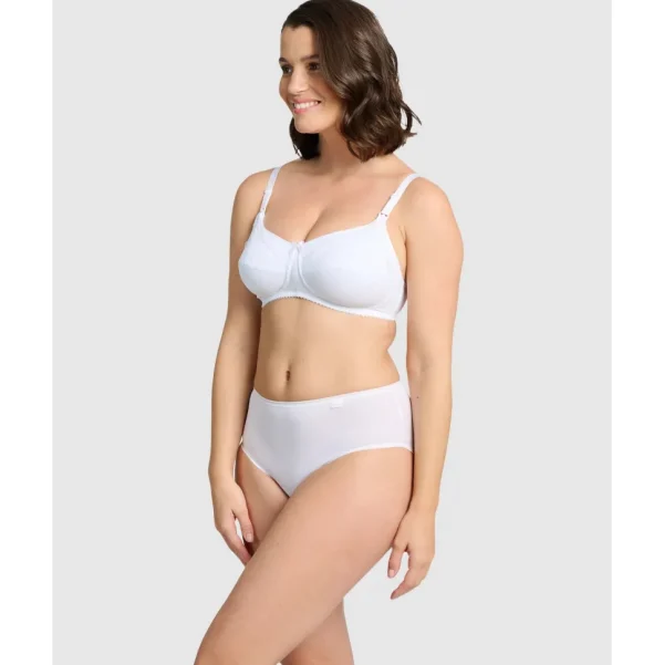 Buy New Caresse Soft Microfibre Wireless Nursing Bra-White