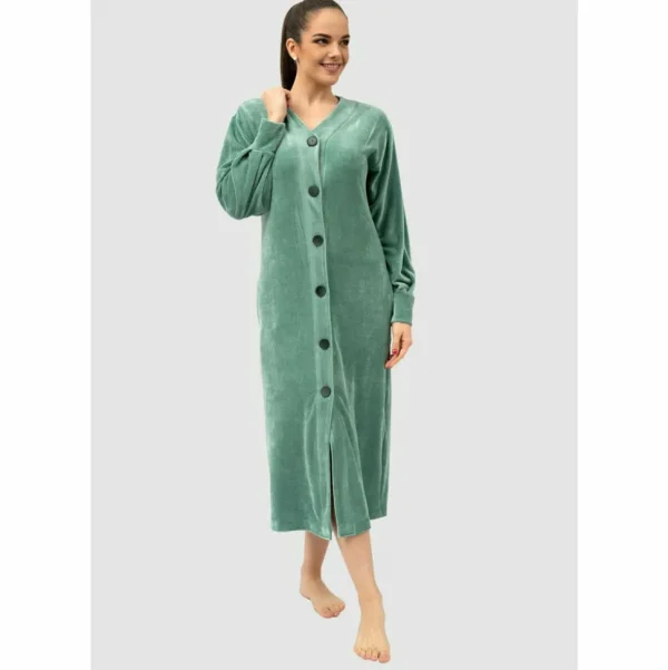 Buy Newport Button Up Modal & Cotton Robe