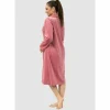 Buy Niki Velour Zip Up Classic Cotton Robe