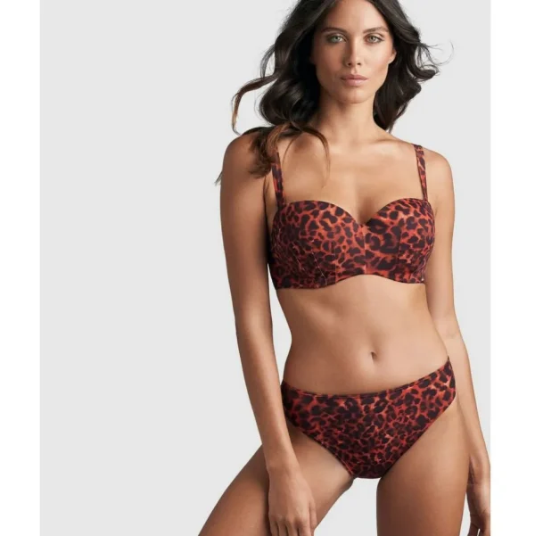 Buy Panthera Leopard Print Strapless Bikini Top