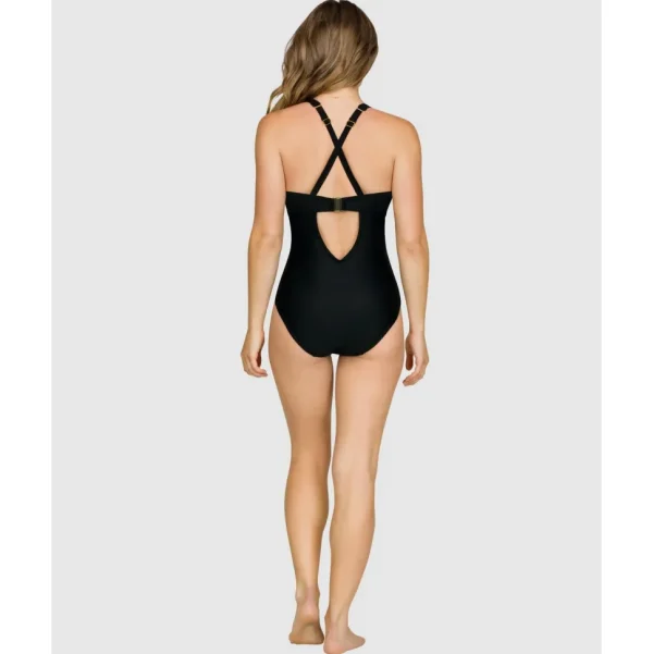 Buy Passion Moulded Cup Lace Up One-Piece Swimsuit