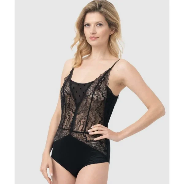 Buy Patchwork Lace Bodysuit