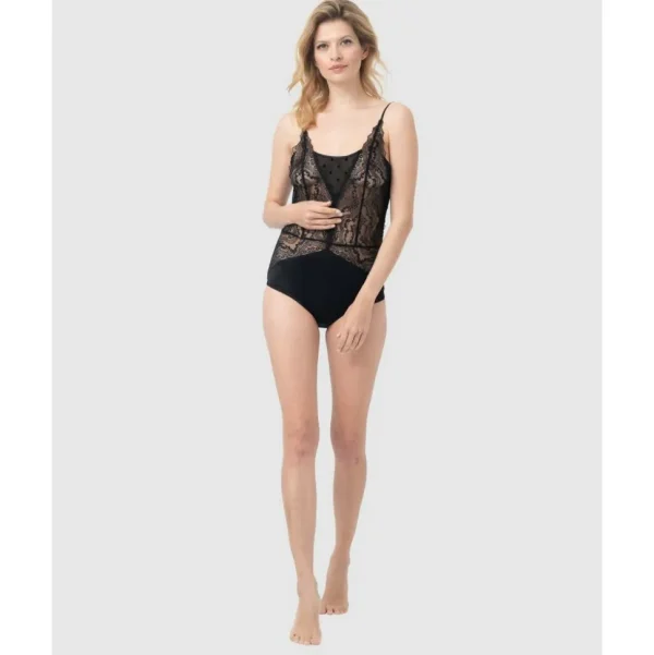 Buy Patchwork Lace Bodysuit