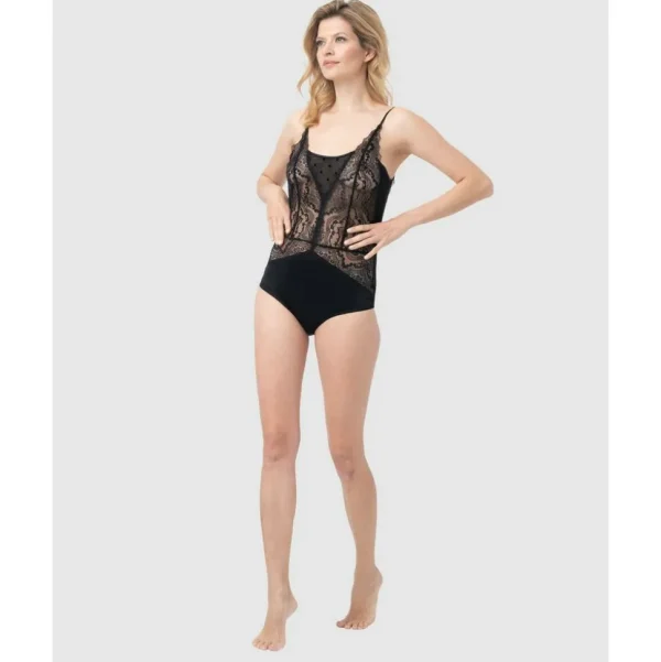 Buy Patchwork Lace Bodysuit