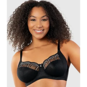 Buy Pearl Wired Unlined Full Bust Bra With Embroidery