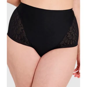 Buy Perfect Curves High Waist Lace Shaping Brief-Black