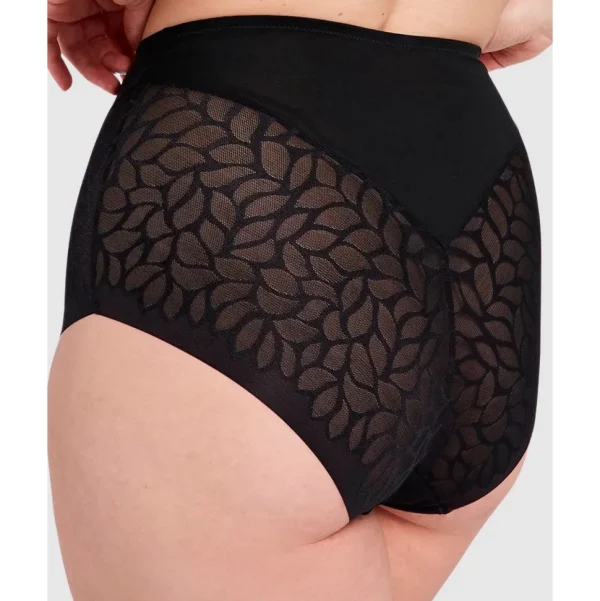 Buy Perfect Curves High Waist Lace Shaping Brief-Black