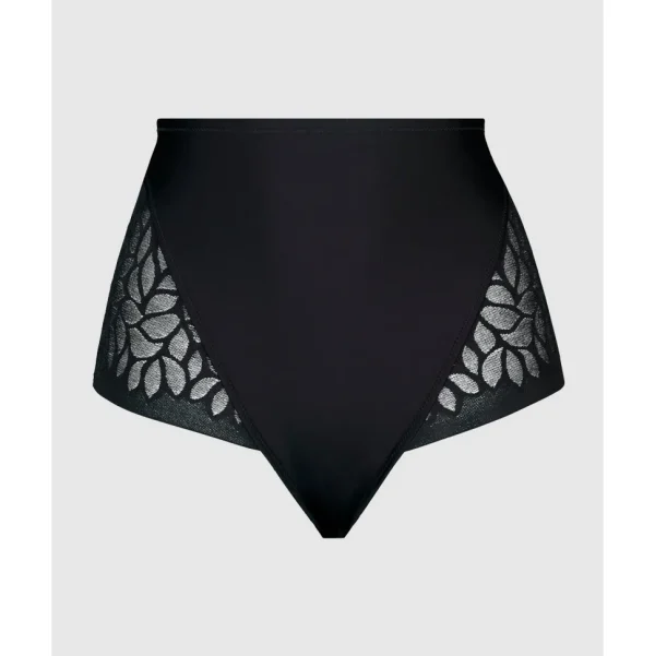 Buy Perfect Curves High Waist Lace Shaping Brief-Black