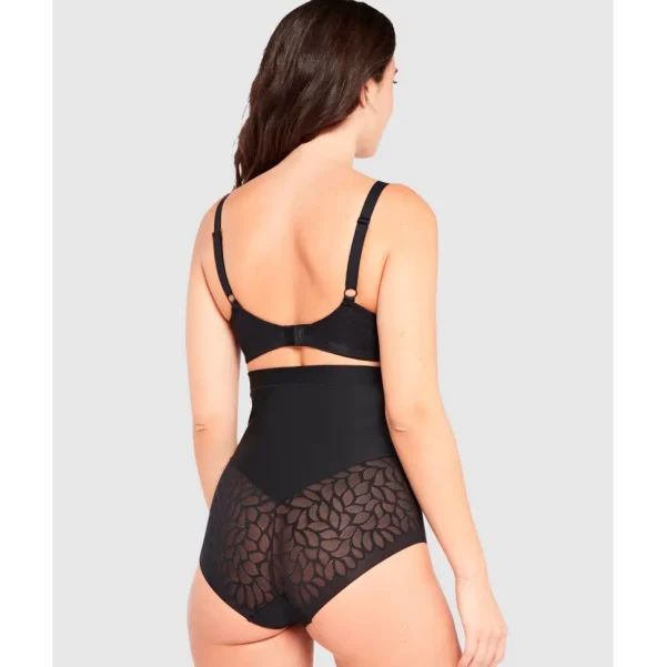 Buy Perfect Curves Ultra High Waist Lace Shaping Brief-Black