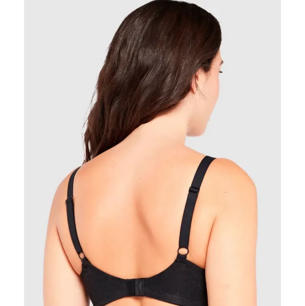 Buy Perfect Curves Wired Minimiser Bra with Lace-Black