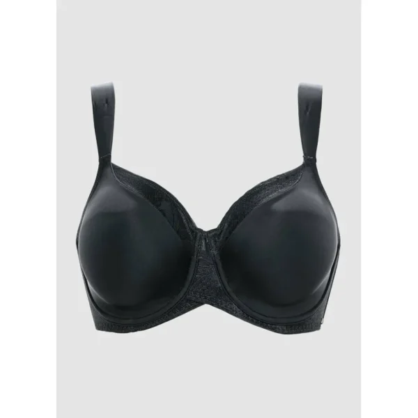 Buy Perfect Shape Wide Strap Underwired Minimiser Bra-Black