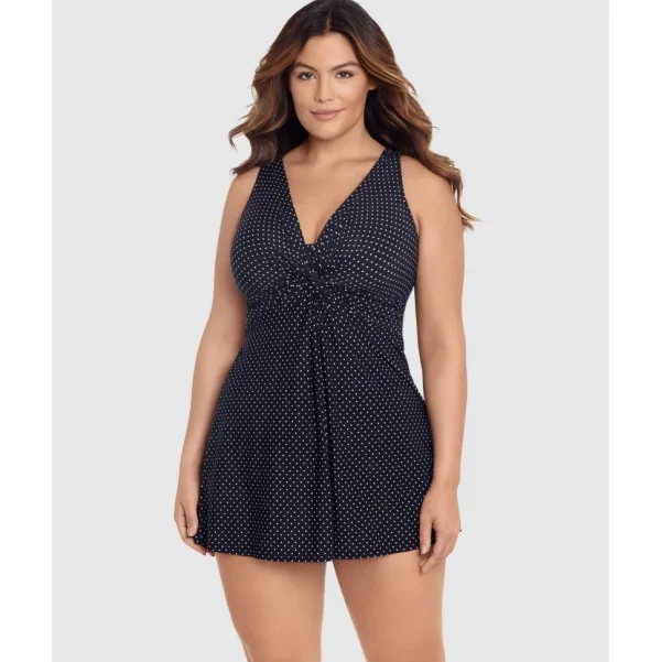 Buy Pin Point Marais Short Shaping Swimdress PLUS