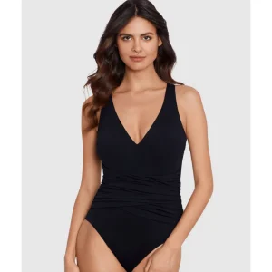 Buy Plot Twist Valerie One Piece Shaping Swimsuit-Black