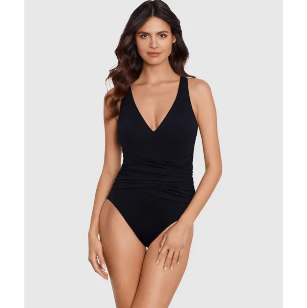 Buy Plot Twist Valerie One Piece Shaping Swimsuit-Black