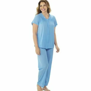 Buy Plus Size Short Sleeve Long Pyjama Set